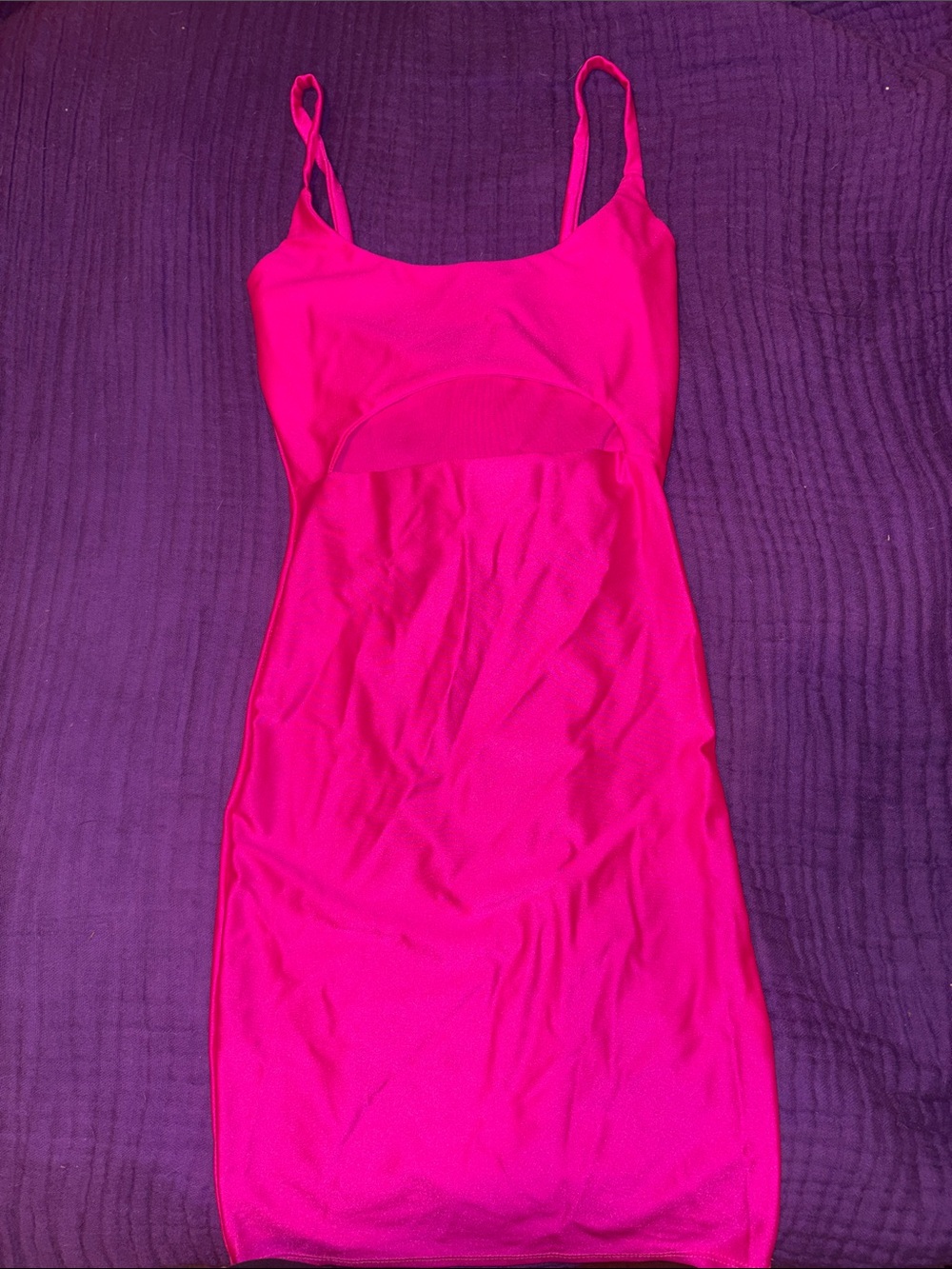 Fashion Nova Hot Pink Midi Dress
